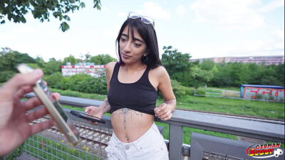 GERMAN SCOUT – Petite Latina Teen Lunita Galactica Pick Up for no Condom Casting Fuck