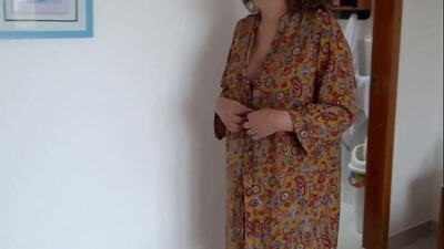 I flash on the beach and my stepson gives me a big cumshot on my hairy pussy.