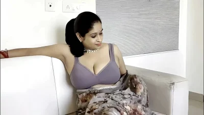 Beautiful Bhabhi Got Doggie Cream pie in Indian Saree, Hindi Audio Porn