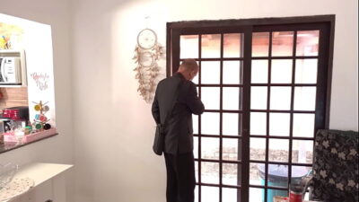 Hot wife does a striptease for her husband and asks him to get her pregnant.