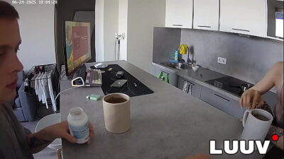 LUUV. Real couple Kareflore and Abbadon engage in a casual, real conversation in the kitchen for their reality show